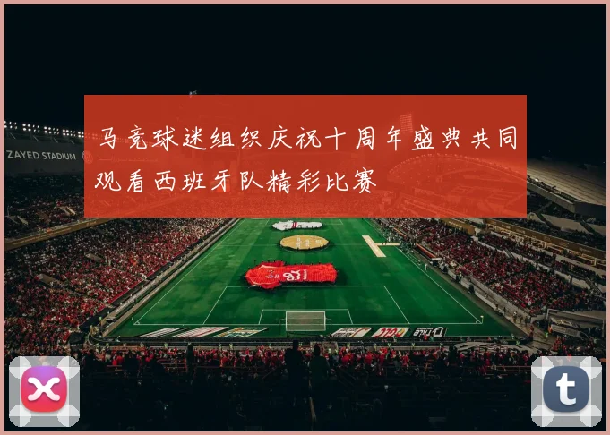 马竞球迷组织庆祝十周年盛典共同观看西班牙队精彩比赛